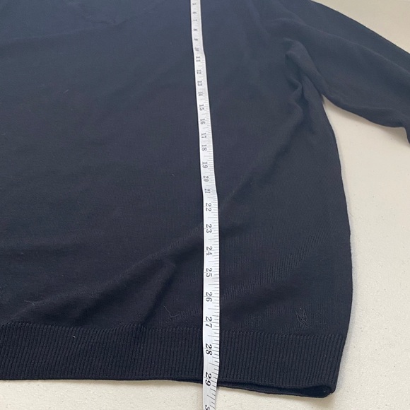 Mexx Metropolitan merino wool blend Black V-Neck Sweater size XXL - Picture 8 of 11